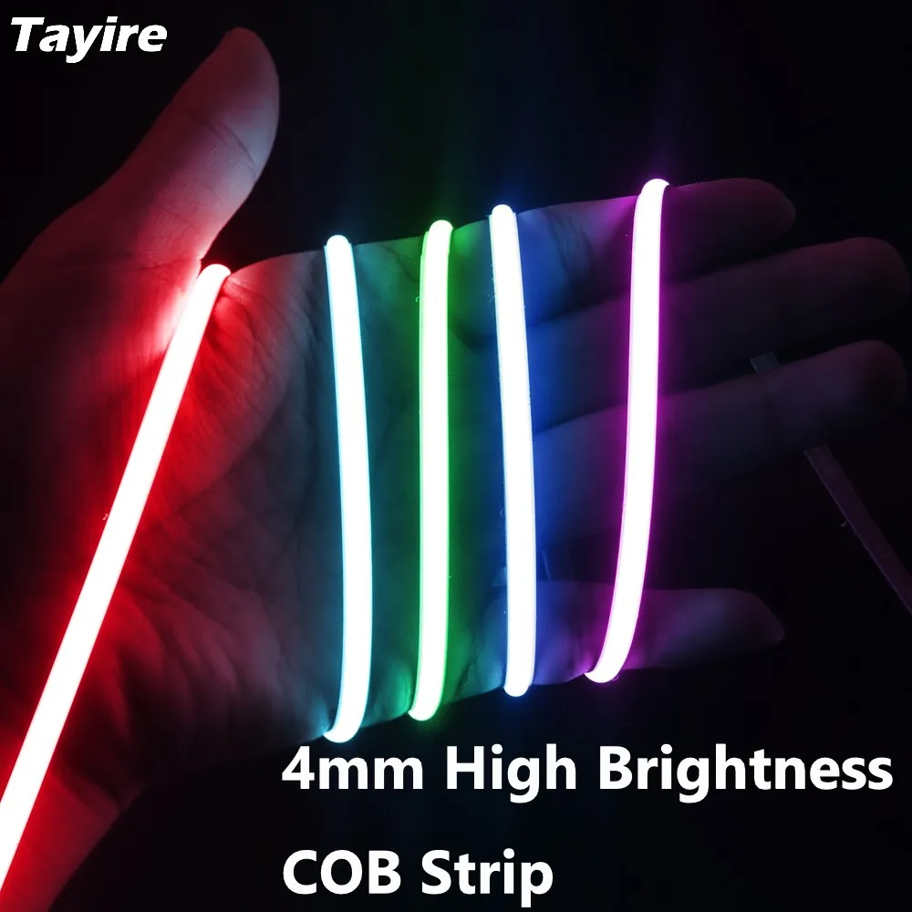 Супертонкая Светодиодная лента 4 мм 480 светодиосветодиодный s/M гибкая высокая