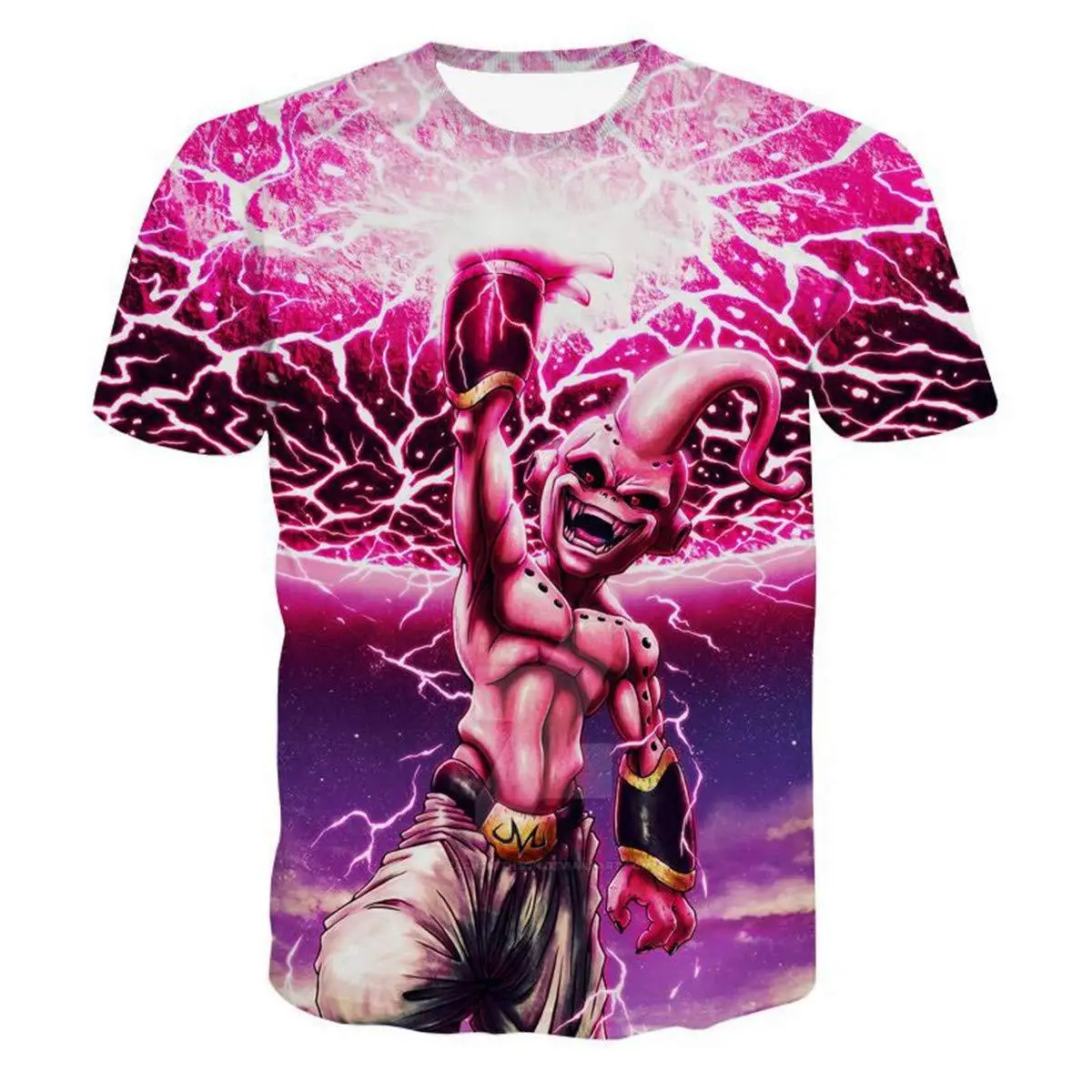 

2021The new upper garment, Sun Wukong seven dragonballs, short-sleeved t-shirt, DL 3d digital print summer polo jacket
