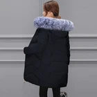 С меховой отделкой, ремешком вокруг щиколотки, Женское зимнее пальто куртка новая 2021, парка с капюшоном, длинная куртка с капюшоном, теплая зимняя куртка для женщин стеганая Женская размера плюс 7XL Женская пуховая куртка