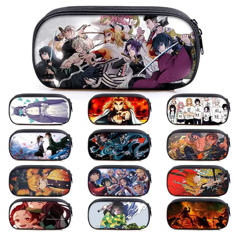 

Anime Demon Slayer: Kimetsu No Yaiba Kamado Nezuko Pencilcase Pen Marker Bag Storage Pouch Student Stationery