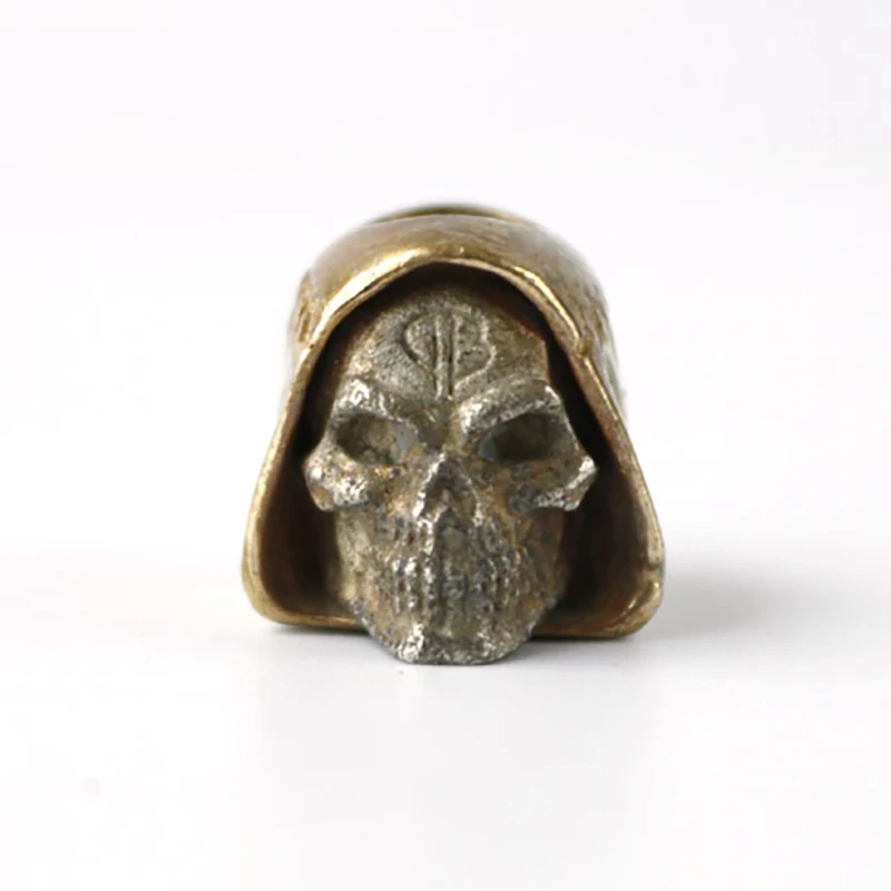 Нож бусины EDC инструменты латунный Череп Бусы на шнурок Паракорд нож брелок