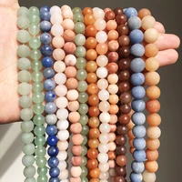 natural smooth matte aventurine jade beads wholesale 4 12mm round loose stone beads for jewelry making diy earring bracelet 15%e2%80%9d