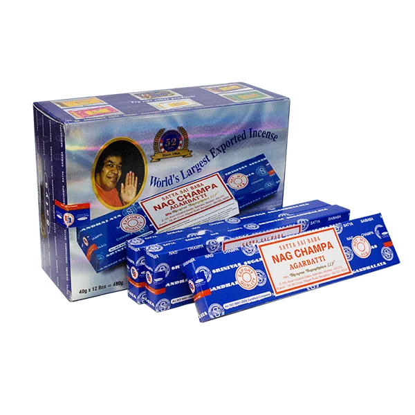 Благовоние Satya 40 гр Наг Чампа Nag Champa упаковка 12 шт | Дом и сад
