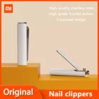 Машинка для удаления брызг ногтей Xiaomi Mijia, портативный триммер из нержавеющей стали, с чехлом для хранения, инструмент для ухода за ногтями