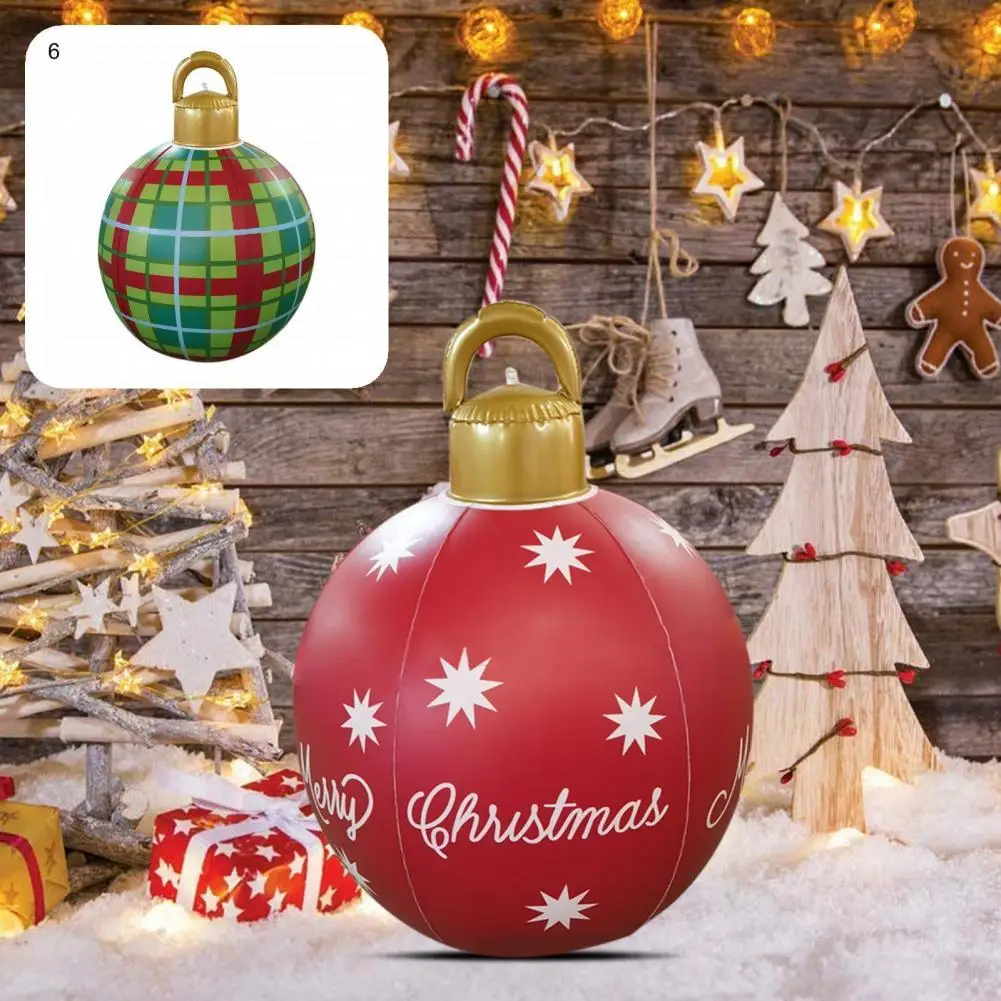 

Nordic Style Practical Giant Christmas Inflatable Outdoor Decorations Party Flavor Christmas Ball Ornamental Home Decor