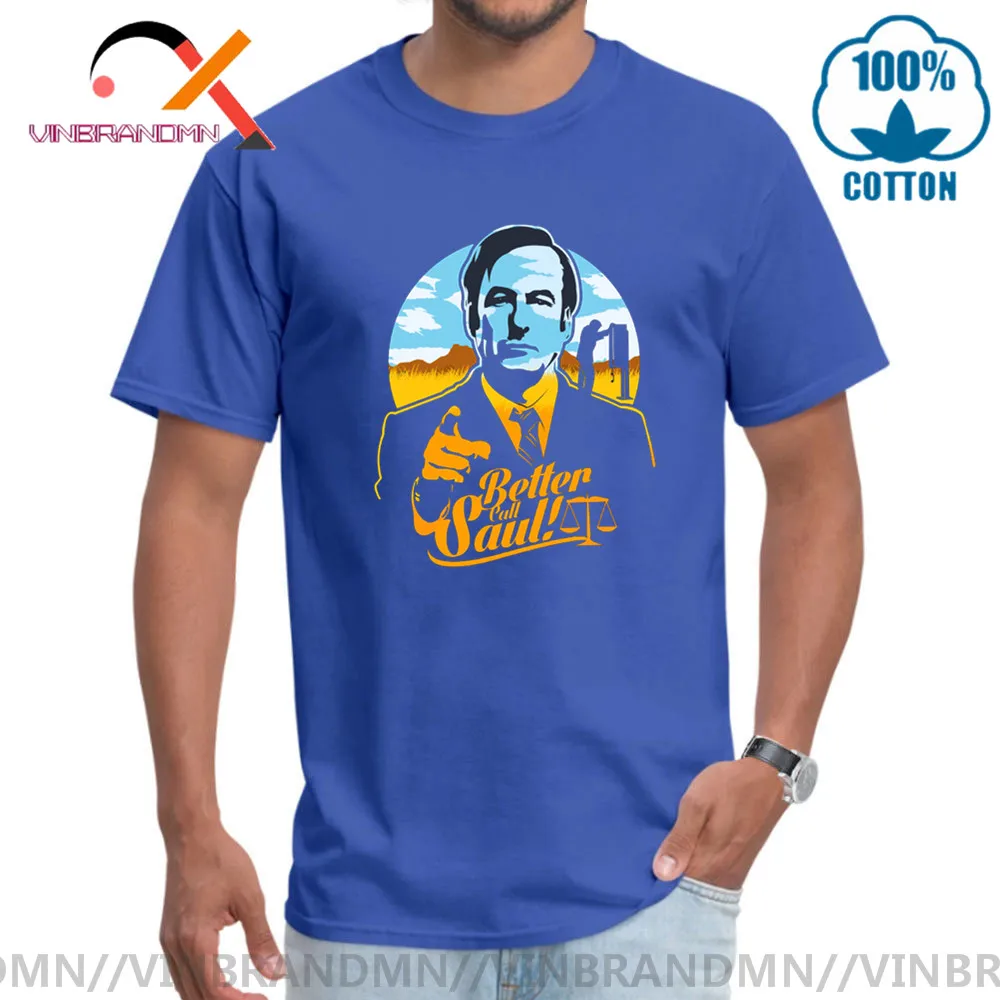 ТВ шоу лучший вызов Саул Футболка мужская хлопковая свободная футболка с круглым