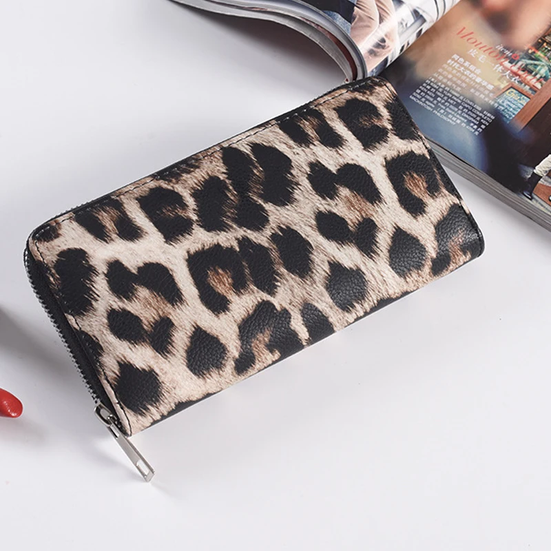 Bokinslon длинный яркий кожаный кошелек на молнии модный Женский Повседневный клатч