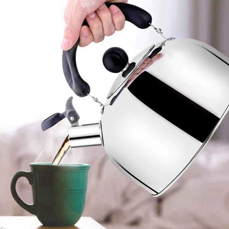 

Tea Kettle Stovetop Whistling Tea Pot Stainless Steel Tea Kettles Tea Pots for Stove Top 3L Capacity with Capsule Base By