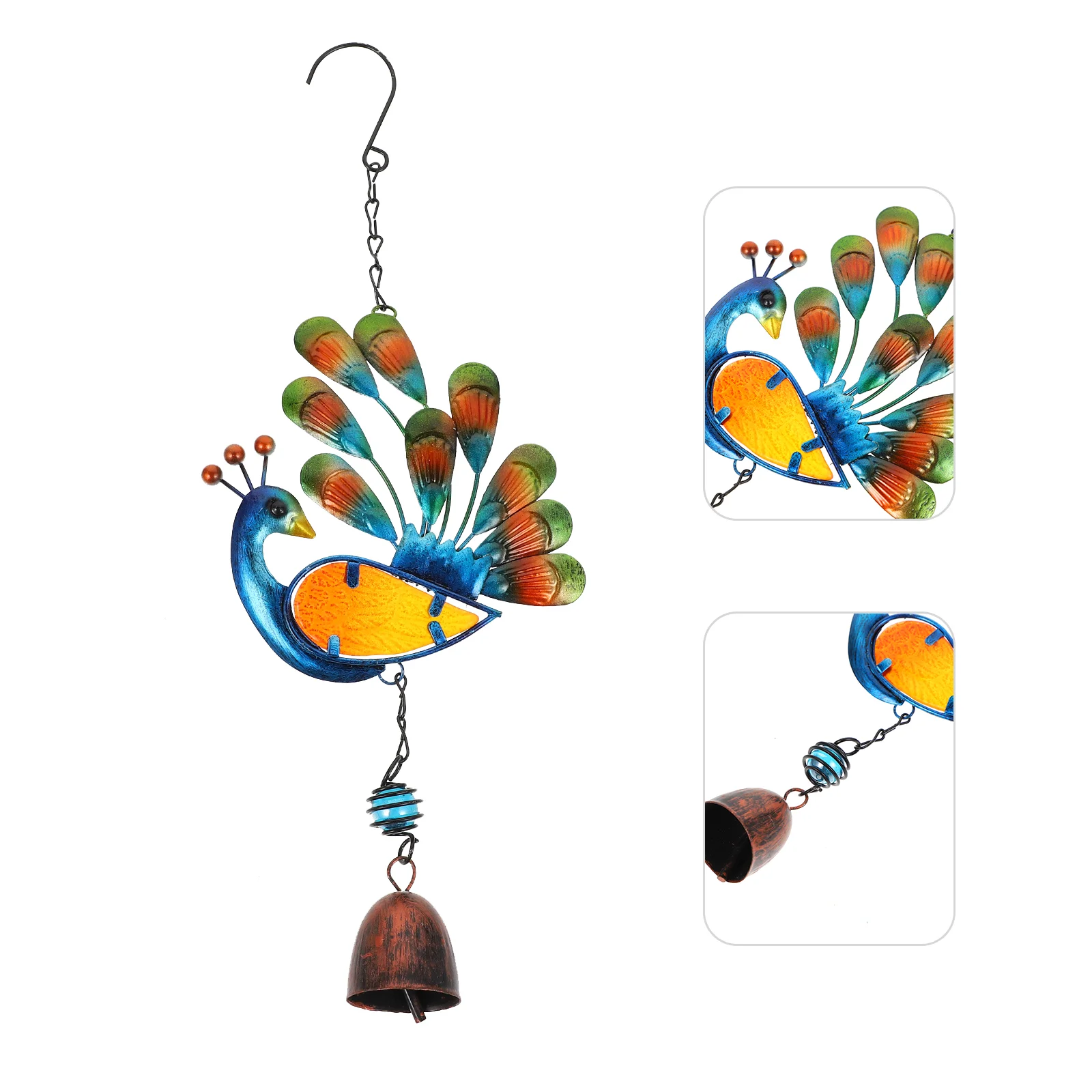 

1Pc Peafowl Wind Chime Soothing Melodic Windchime Garden Home Decor Craft Pendant