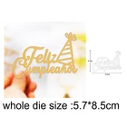 Испанский Счастливого Рождества металлическая трафаретная пресс-форма для DIY бумажные карточки для скрапбукинга Декоративные ремесло тиснение пресс-формы, Новинка