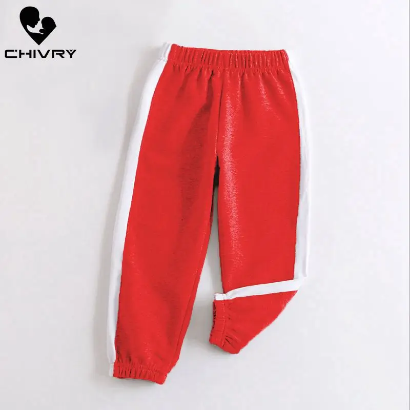 Chivry весенне-осенние спортивные длинные брюки для мальчиков детские модные