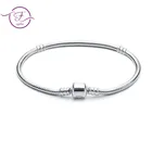 Женский браслет из серебра 100% пробы, 16-23 см