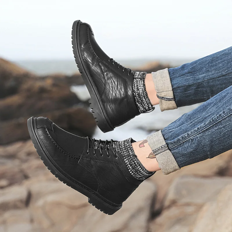 

Casual Loafers Shoes For Men Mens Shoes Casual Hot Sale Men Black For Leather Spring Man Fashion Zapatos Casuales Sneakers White