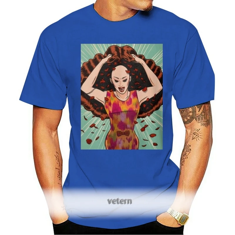 

T Shirt Hipster Cool Tops MenS Short Sleeve Printing O-Neck Hot Drag Queen Sasha Velour Shirt