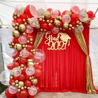 1set balloons garland arch kit red and gold chrome balloons for wedding birthday party decoration baby shower globos supplies