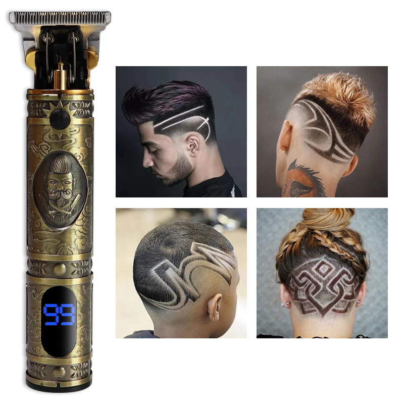 Машинка для стрижки волос T Аккумуляторная Беспроводная мужчин триммер с