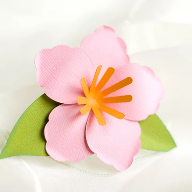 Цветок весенний лист металлические режущие штампы Трафаретный Скрапбукинг