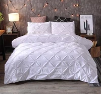 52 black duvet cover pinch pleat brief bedding set queen king size 3pcs bed linen set comforter cover set with pillowcase45