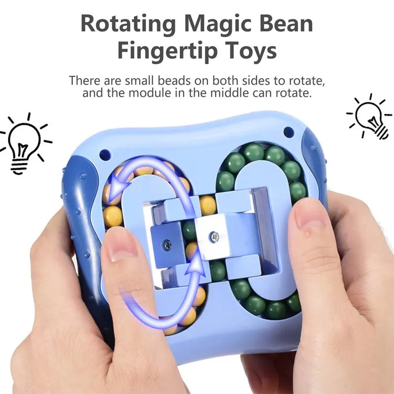 

Fidget Toys Rotating Magic Bean Intelligence Fingertip Children Anti-Stress Finger Gyro Magic Disk Educational Toys