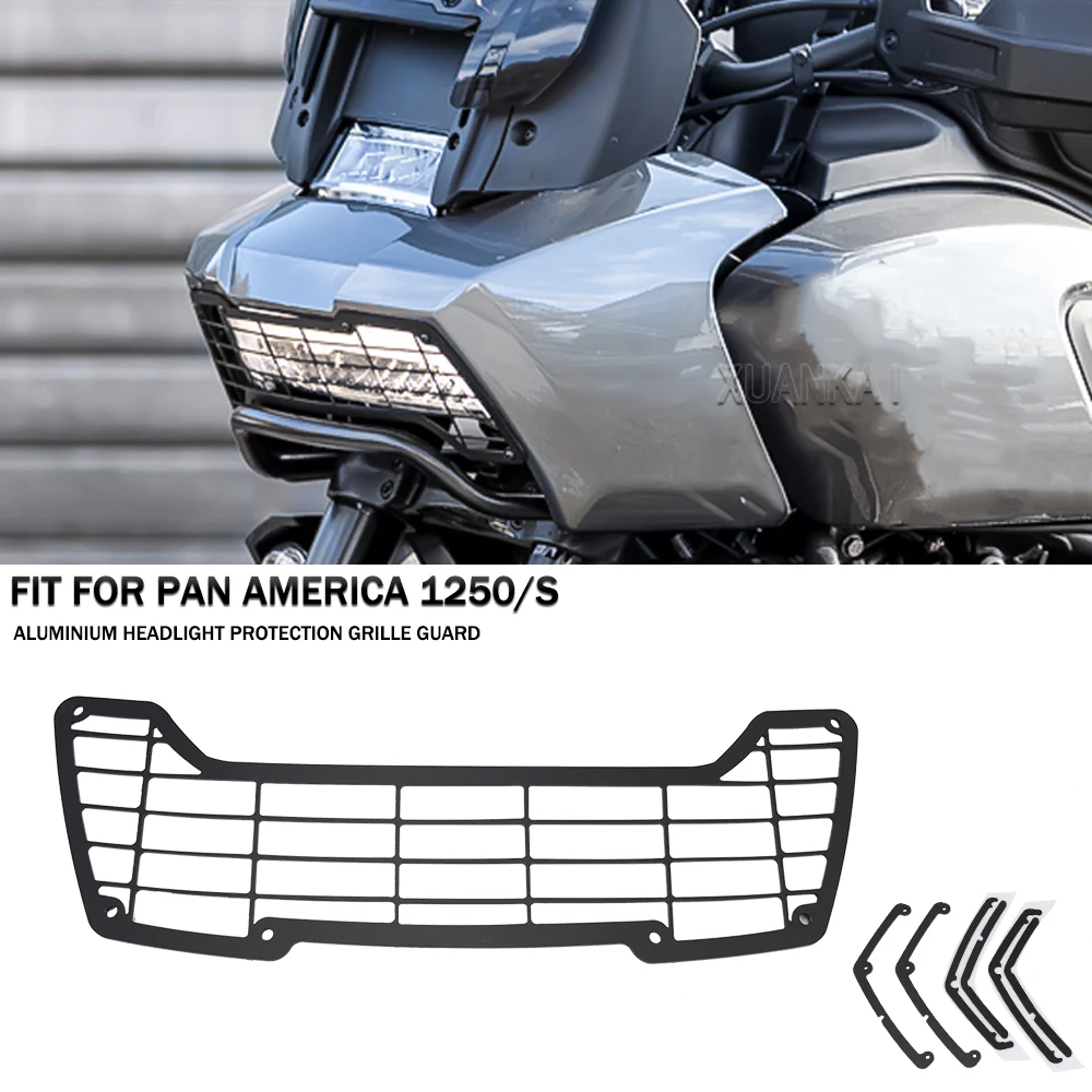 

Motorcycle Aluminium Headlight Protector Grille Guard Cover Protection Grill FOR PAN AMERICA 1250 PA1250 PANAMERICA1250 2021