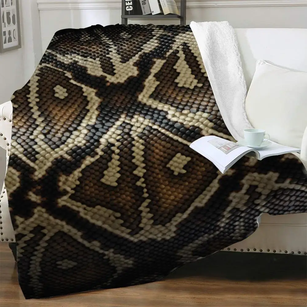 

NKNK Brank одеяло из змеиной кожи леопардовое тонкое одеяло Ретро одеяла для кровати уличное плюшевое одеяло шерпа модное одеяло