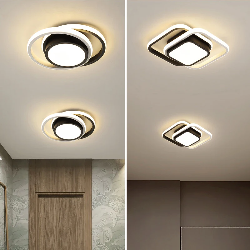 $17.76 32W 28W Creative LED Ceiling Lamp for Living Room Bedroom Interior Aisle Ceiling Lighting Fixture for Corridor Balcony Home
