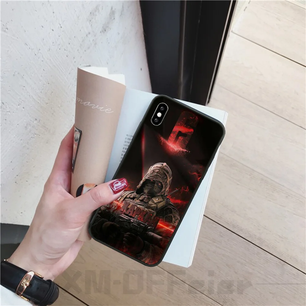 BaweiTE Tom Clancy Rainbow Six Siege Black TPU Soft Rubber Phone Cover for iPhone 11 pro XS MAX 8 7 6 6S Plus X 5 5S SE XR cover | Мобильные