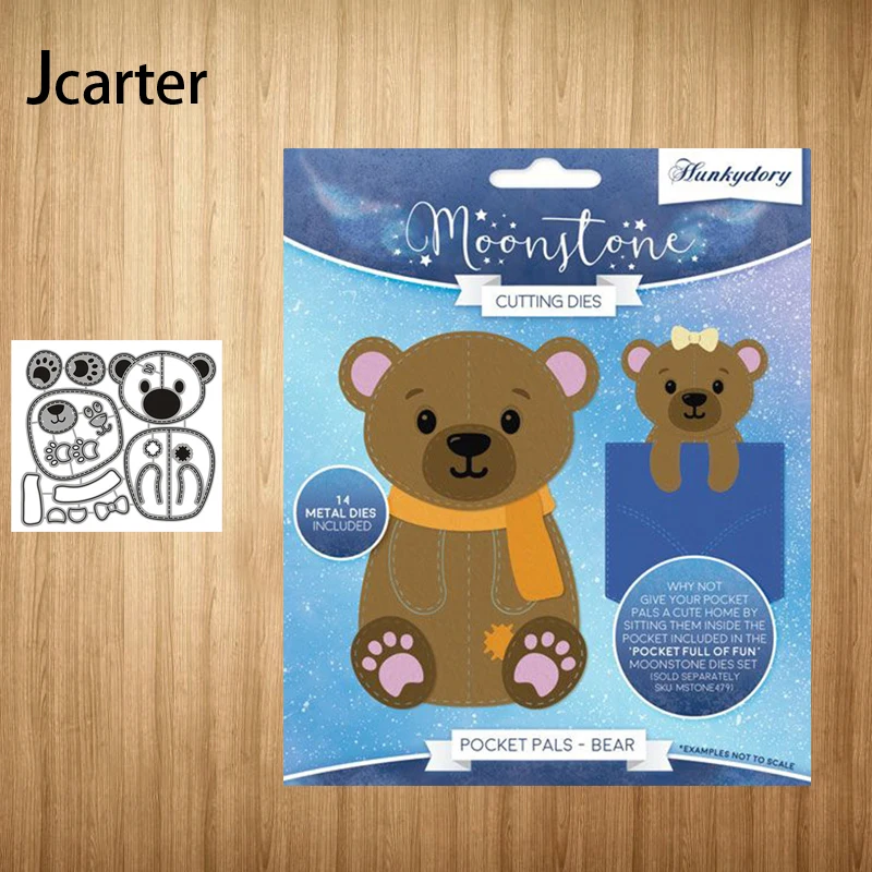 

2022 New Metal Cutting Dies Bear Doll Animal Craft Stencil Diy for Scrapbooking Handmade Card Make Shape Album Decoration Model