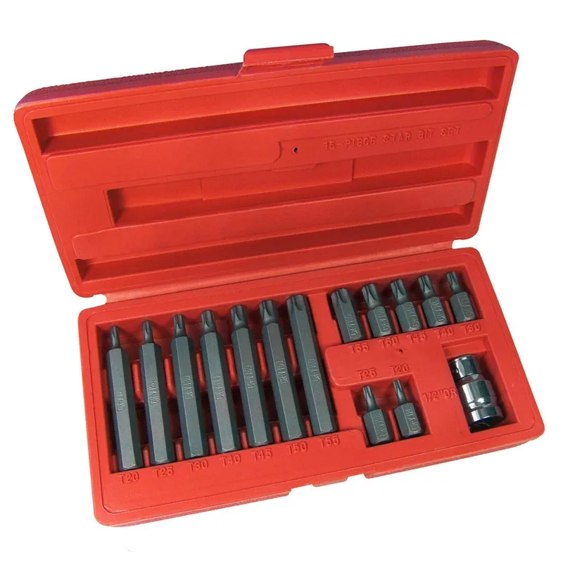 15 шт. 1/2 &quotDR Torx звезда Socket с алмазным напылением для метрических Torque шестигранный