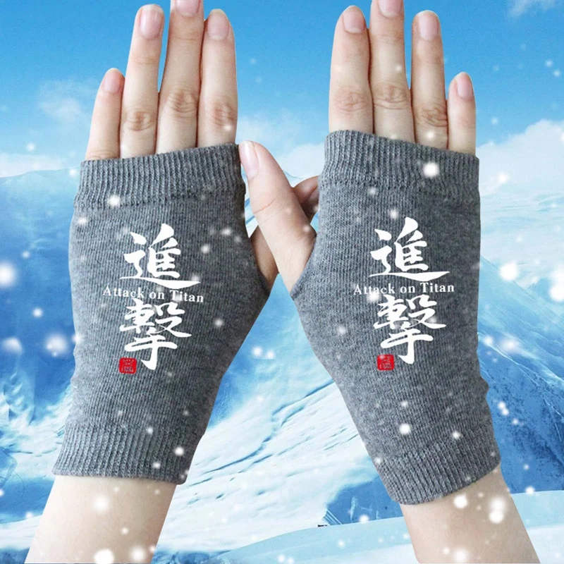 Осенне-зимние Японские Аниме Мультфильмы атака на Титанов зимние теплые