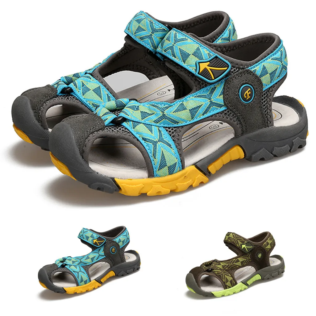 Детские сандалии для маленьких мальчиков Летние повседневные малышей дышащая