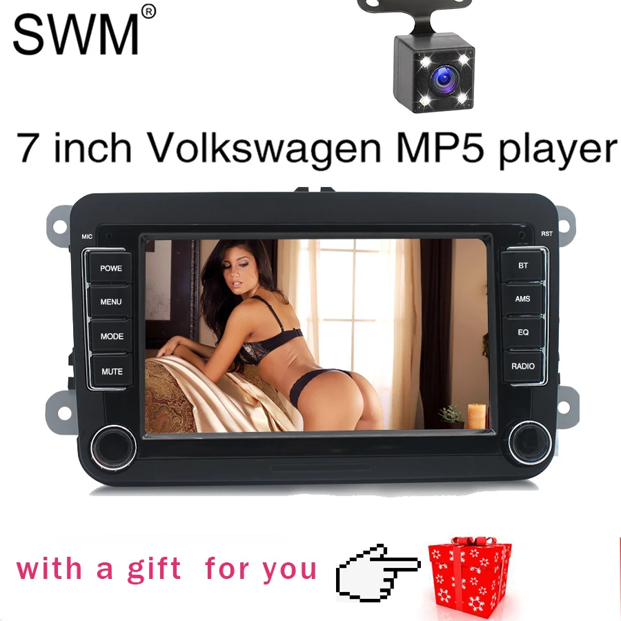 2 Din автомагнитола для Фольксваген Гольф 5 7 &quot Авто Радио Стерео MirrorLink камера