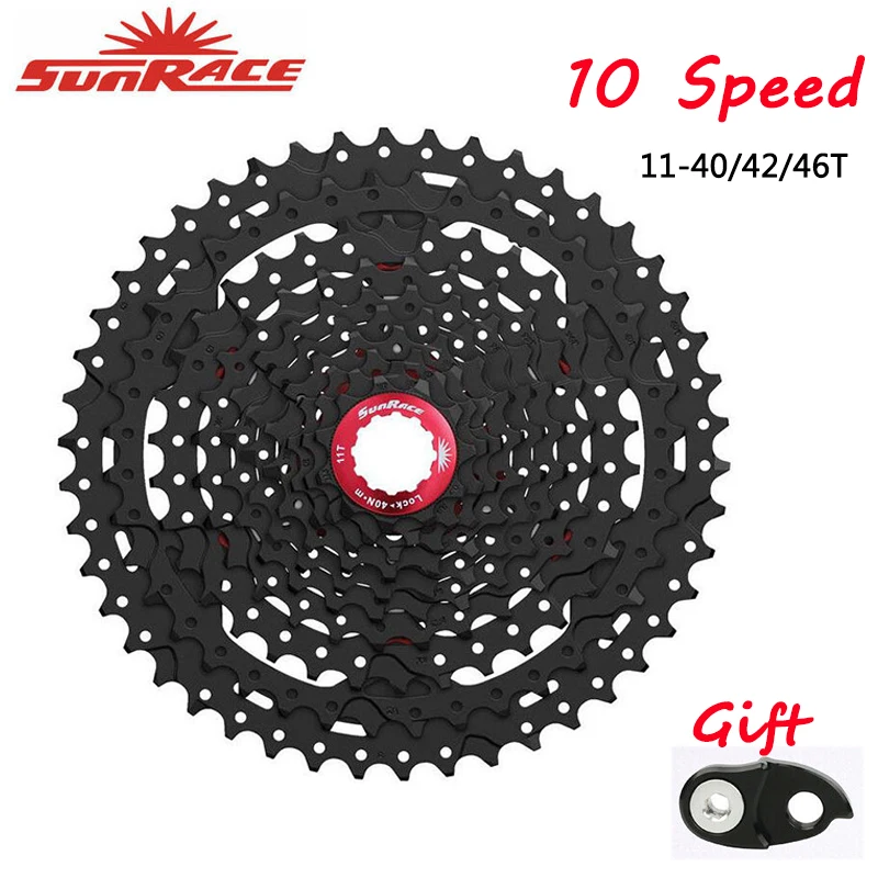 SunRace 10 скоростей CSMS3 CSMX3 велосипедный свободный круг 11 40T 42T 46T широкое соотношение