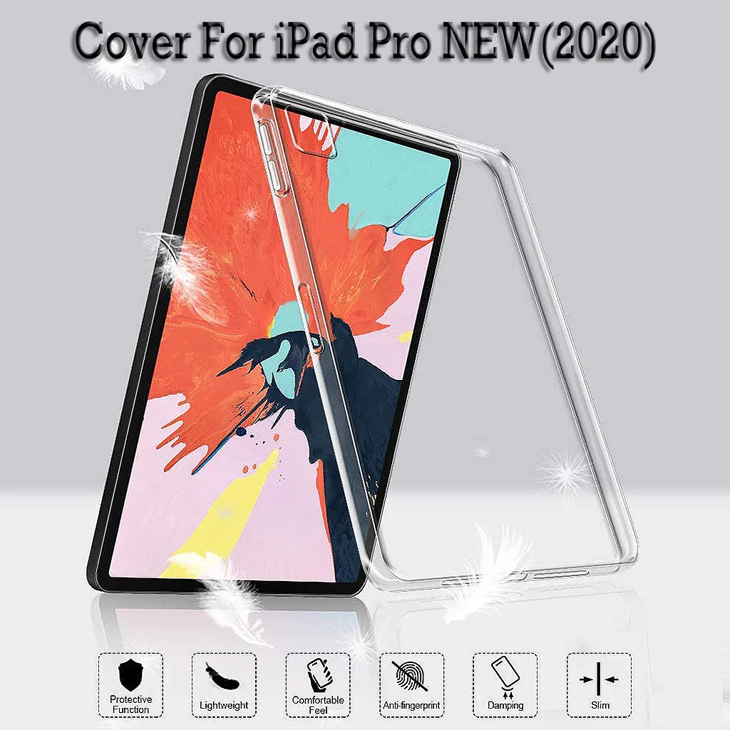 Мягкий резиновый защитный прозрачный чехол из ТПУ для нового iPad Pro 11/12 9 дюймов 2020