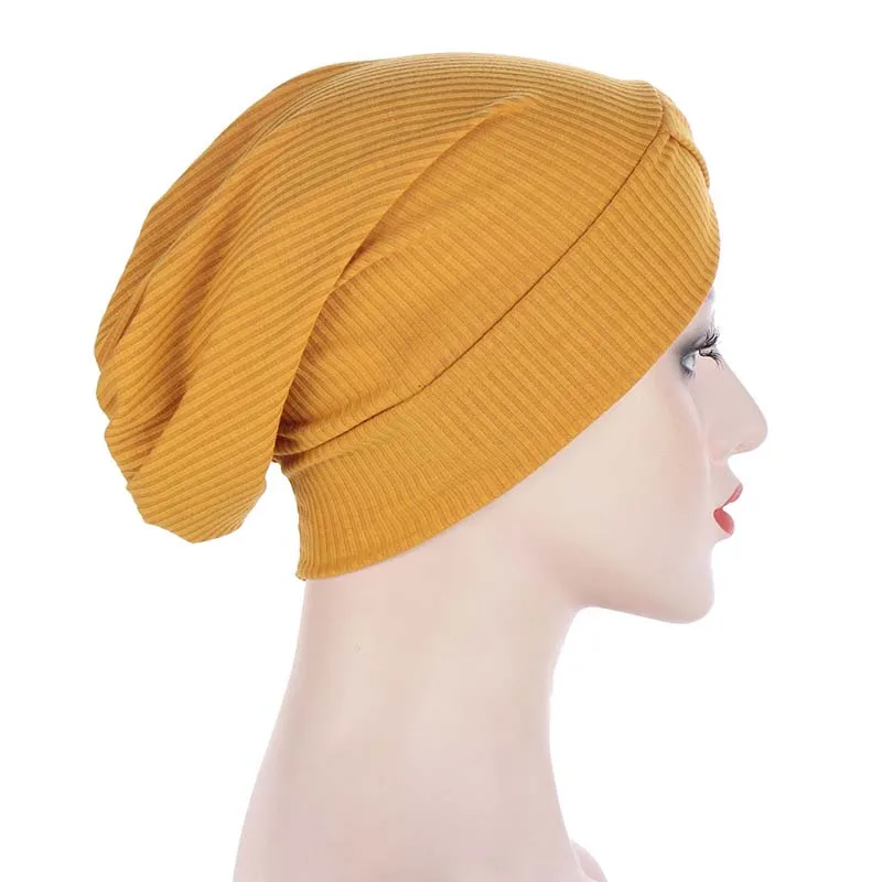 

Muslim Turban Cap Beanie Hats for Women Solid Cotton Inner Hijabs Bonnet Arab Wrap Head Hijab Underscarf Caps Islamic Turbantes