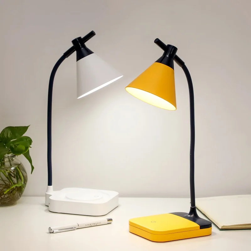 

18650 Rechargeable Table Lamp Touch LED Desk Lamp USB Study Light with 3 Level Dimming