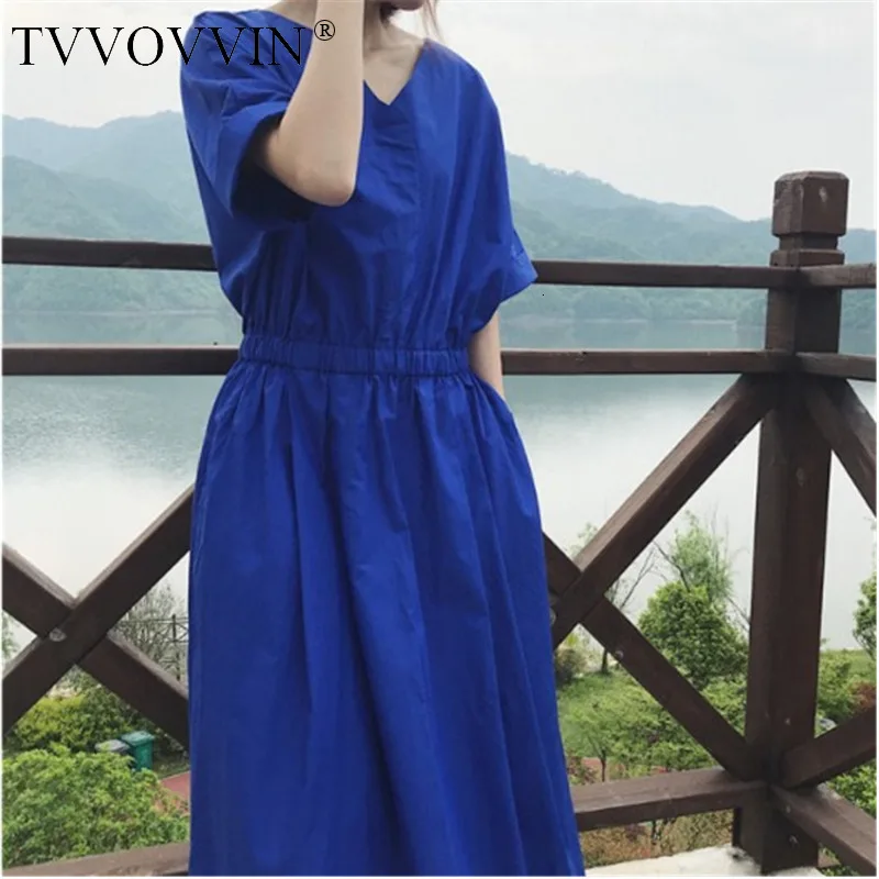 TVVOVVIN 2020 летняя повседневная женская обувь Новый пуловер плиссированное платье с