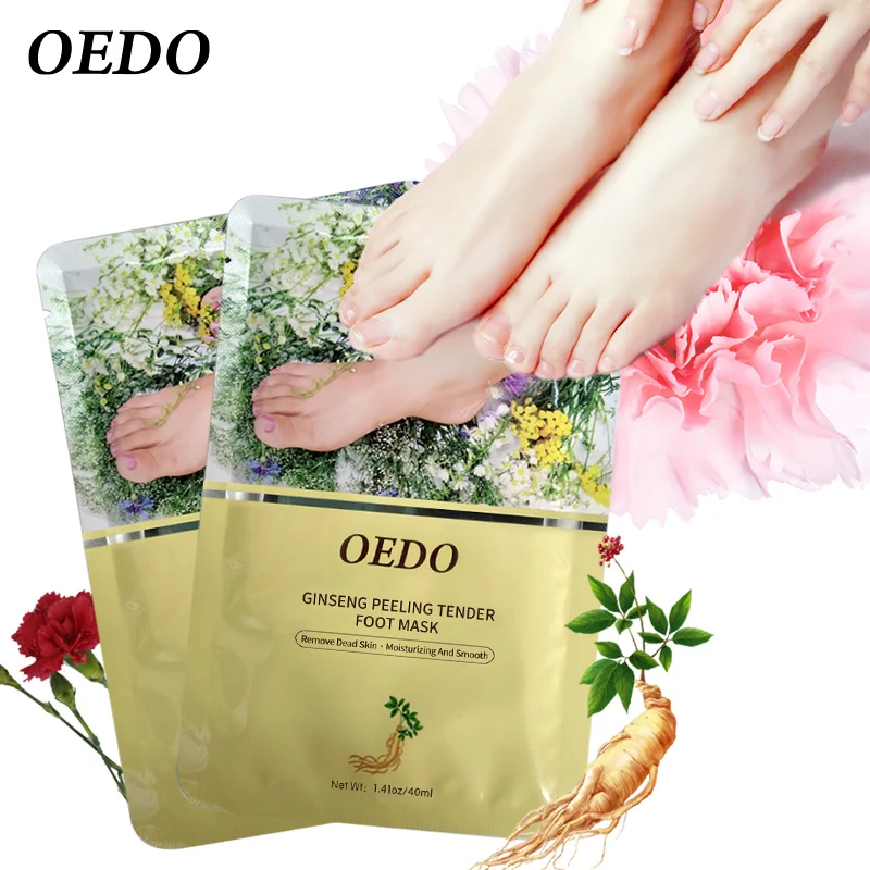 

Skin Care Ginseng Extract Remove Foot Dead Skin Mask Foot Care Peeling Exfoliating Skin Socks Whitening Beauty Feet Care Cream