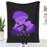 keyblade riku silhouette throw blanket sheets on the bed blanket on the sofa decorative lattice bedspreads sofa covers