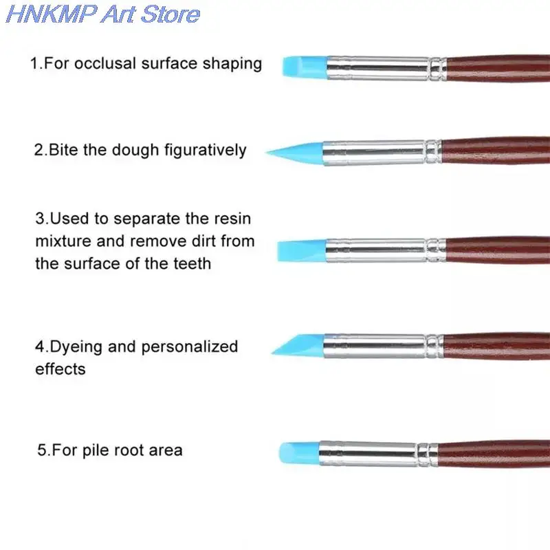 5 шт. стоматологические каучуковые ручки стоматологическая форма силиконовый