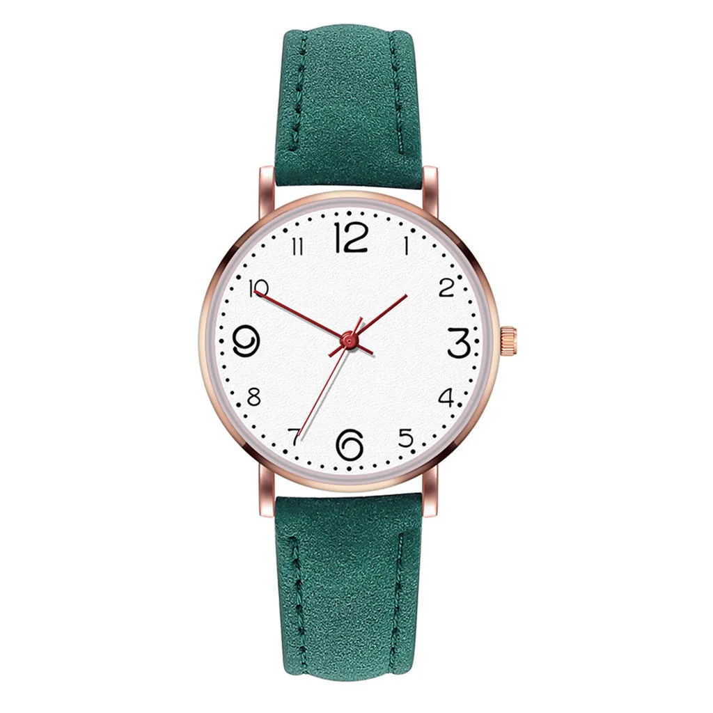 

No.2 Classic Women's Watches Luxury Quartz Leather Strap Watch Round Small Dial Analog Clock Wrist Watch Zegarek