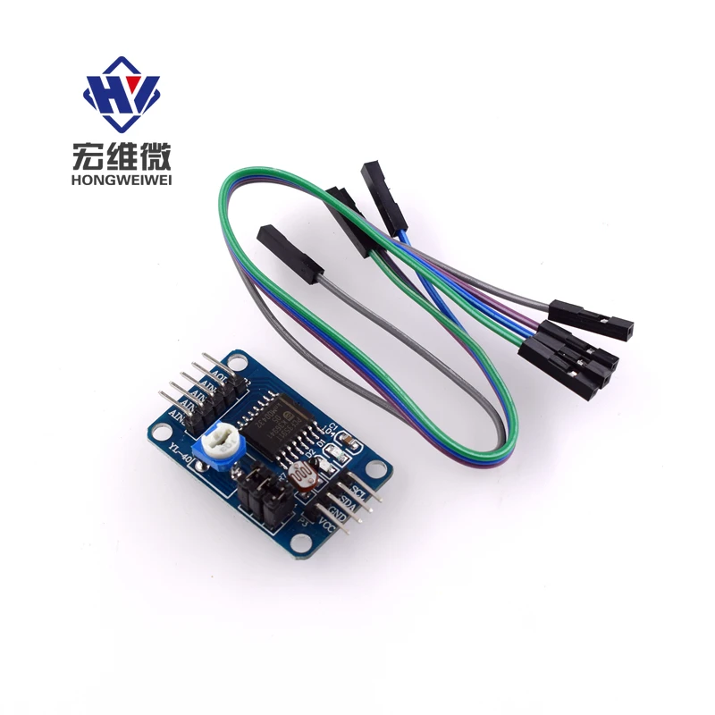 

PCF8591 Temperature Lighting AD/DA Conversion Module Digital To Analog Converter Template W/ DuPont Line for Ardu / Raspberry Pi
