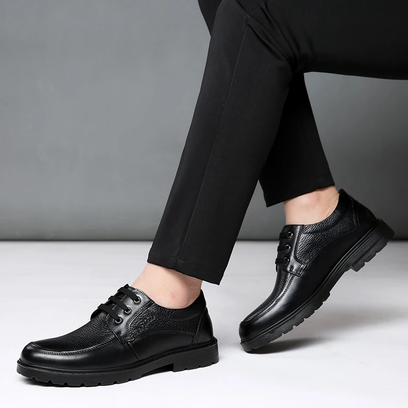 

Men Casual Shoes Luxury Brand Male Genuine Leather Boots Mens Loafers Moccasins Italian Oxfords Flats Shoe Sapatos Masculino IV