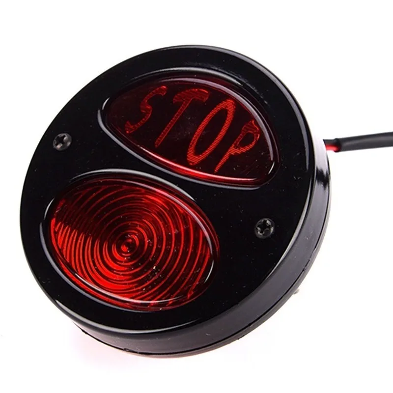 1 шт. DC12V Универсальный стоп-сигнал для мотоцикла стоп светильник Кафе Racer Duolamp