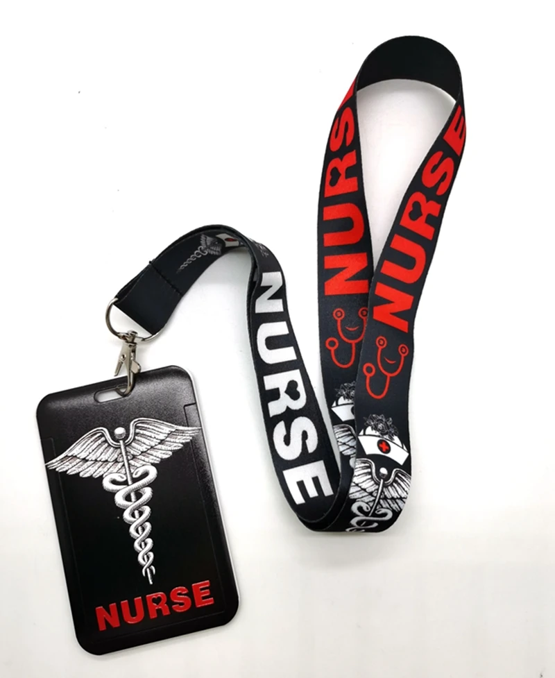 New 1set Nurse Doctors Neck Strap Lanyards Badge Holder Rope Pendant Key Chain Accessorie ID Holders | Украшения и аксессуары