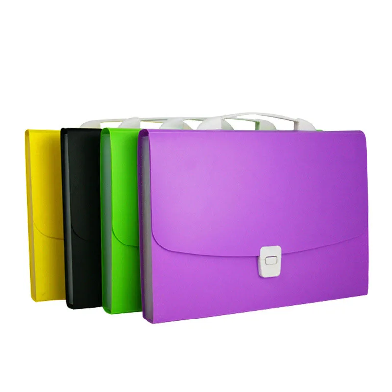 

1pcs Creative 13 Layer A4 Storage File Bag Fashion Portable Office File Storage Product Data Classification Storage Bag