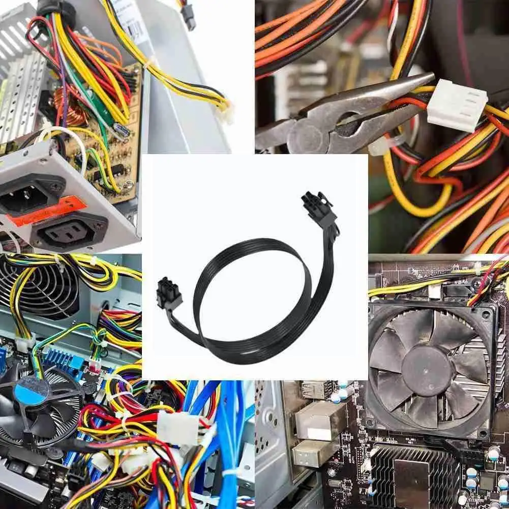 

40cm 6pin To 8pin Power Module Cable Graphics Card Wall Cable 8pin Dual Headers Male For Great Coolermaster (6 Z7b0