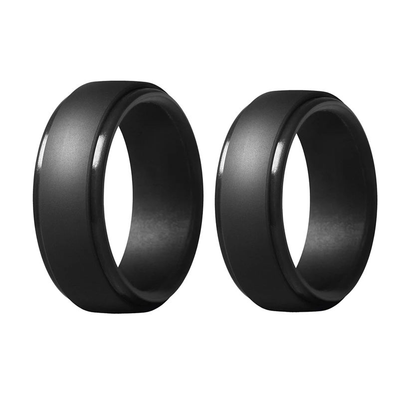 2 шт 8 мм Популярные камуфляжные Серебристые черные мужские силиконовые классные