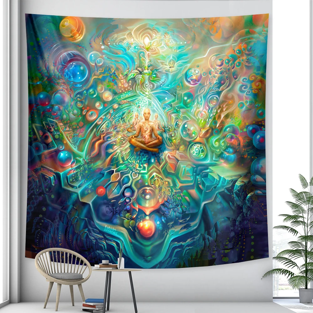 

Гобелен Мандала психоделический 100% полиэстер