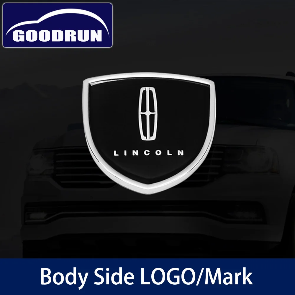 

Наклейка с логотипом для кузова автомобиля Lincoln, металлический щит, стильная наклейка, внешние украшения, аксессуары